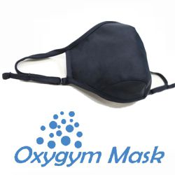 OXYGYM die Fitnessmaske 1 Maske (S/M) SCHWARZ