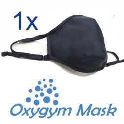 OXYGYM die Fitnessmaske 1 Maske (L/XL) SCHWARZ