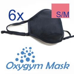 OXYGYM die Fitnessmaske 6 Masken (S/M) CORAL